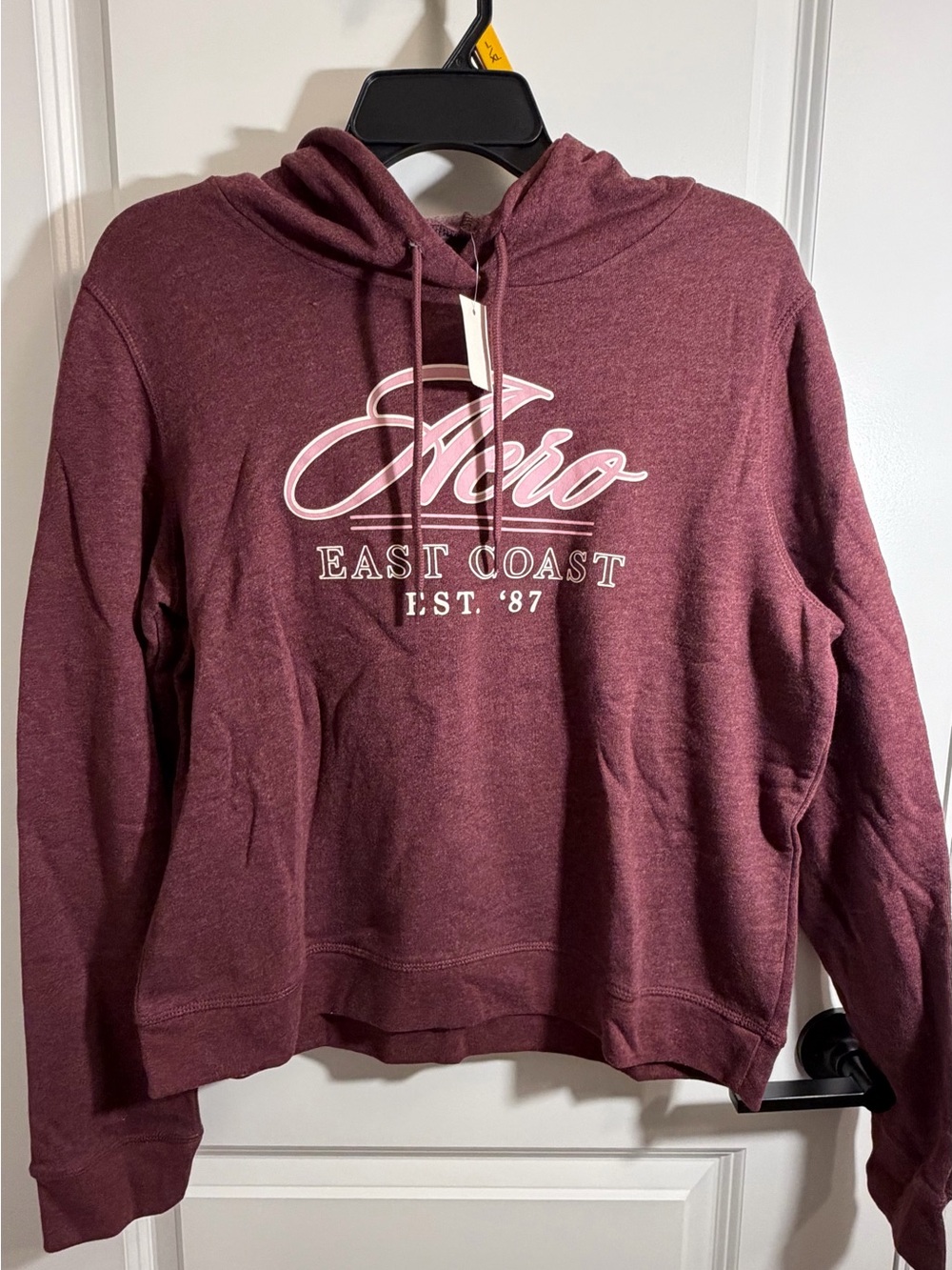 Aeropostale Women's Maroon East Coast Hoodie